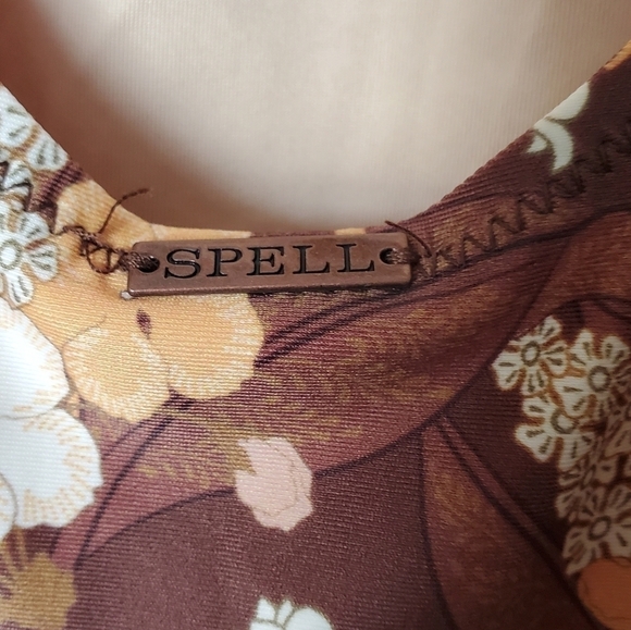 NWT SPELL Bianca Ruched One Piece XS - Picture 9 of 11